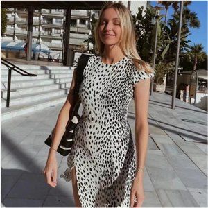 Reformation Gavin Midi Dress - Cheetah